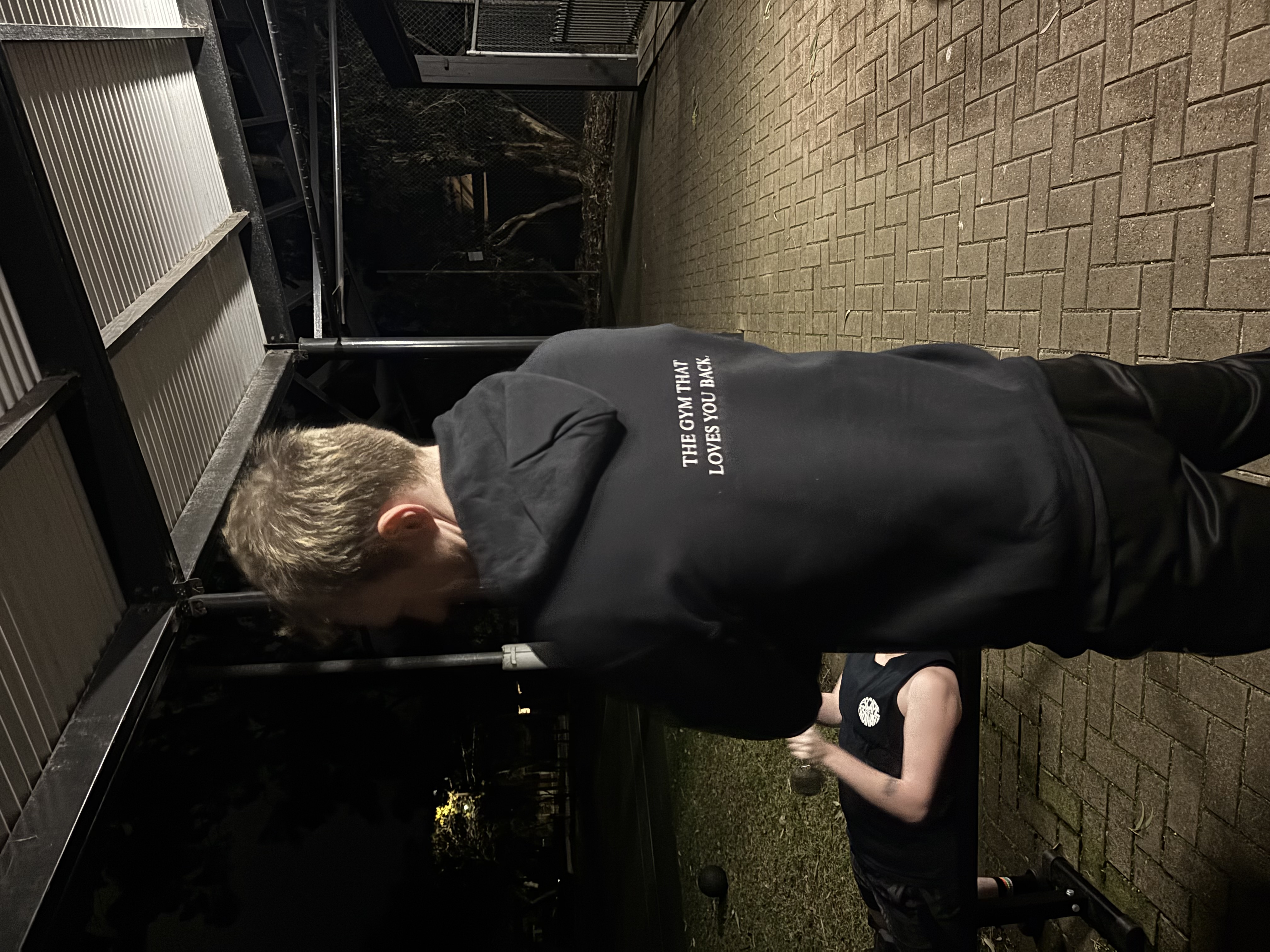 Black "U.F" Hoodie.
