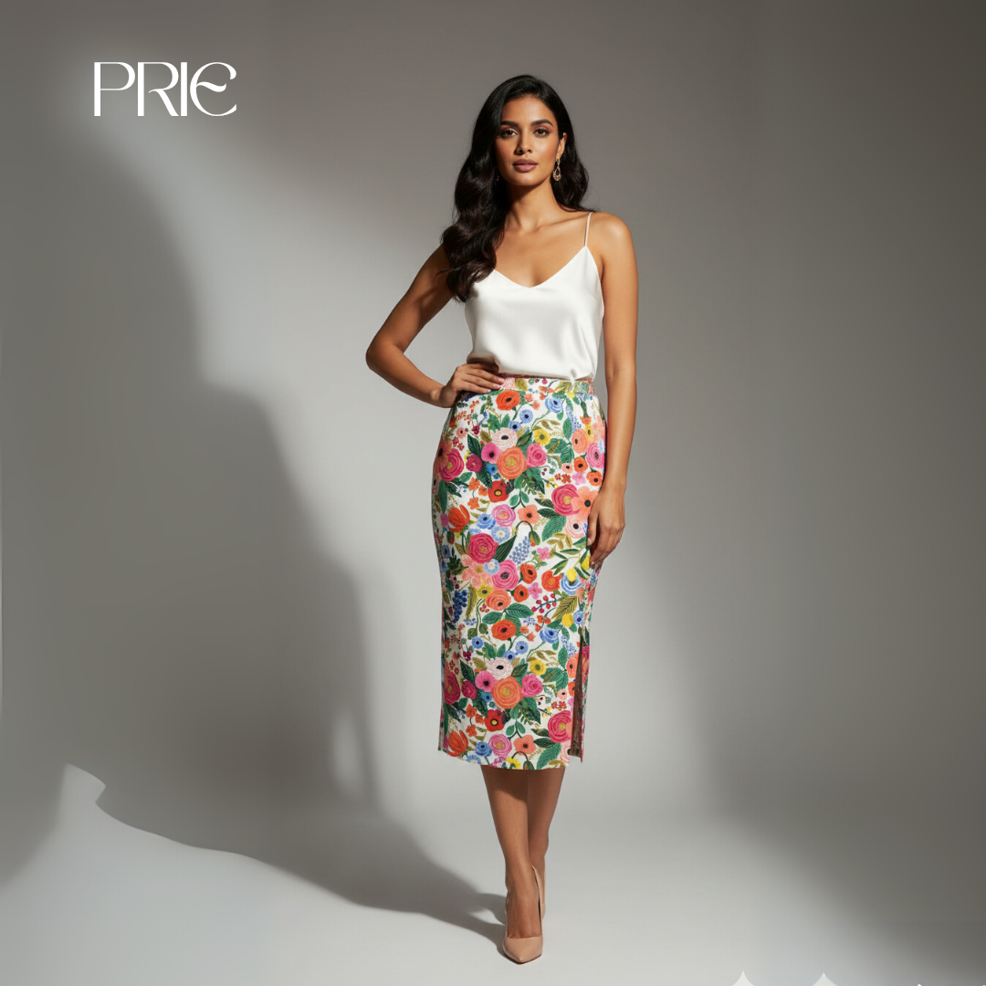 Garden Reverie Pencil Skirt