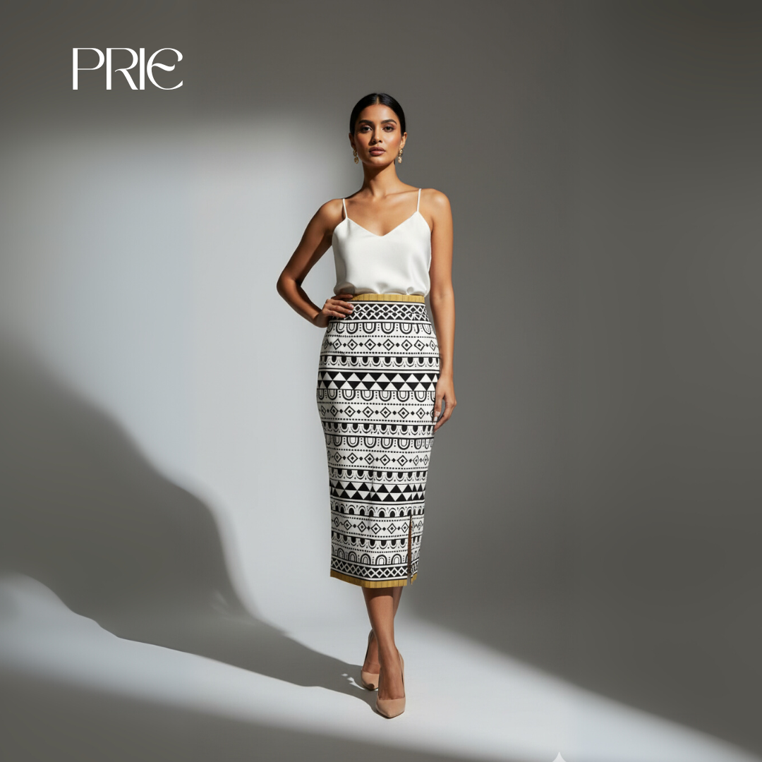 Heritage Mosaic Midi Skirt