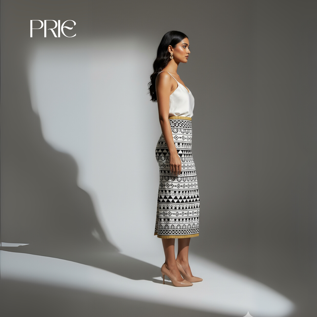 Heritage Mosaic Midi Skirt