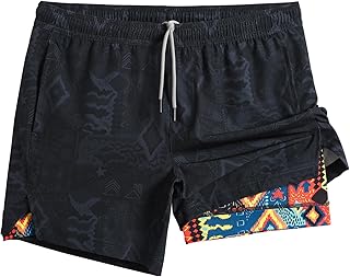 Men's Patterned Swim Shorts