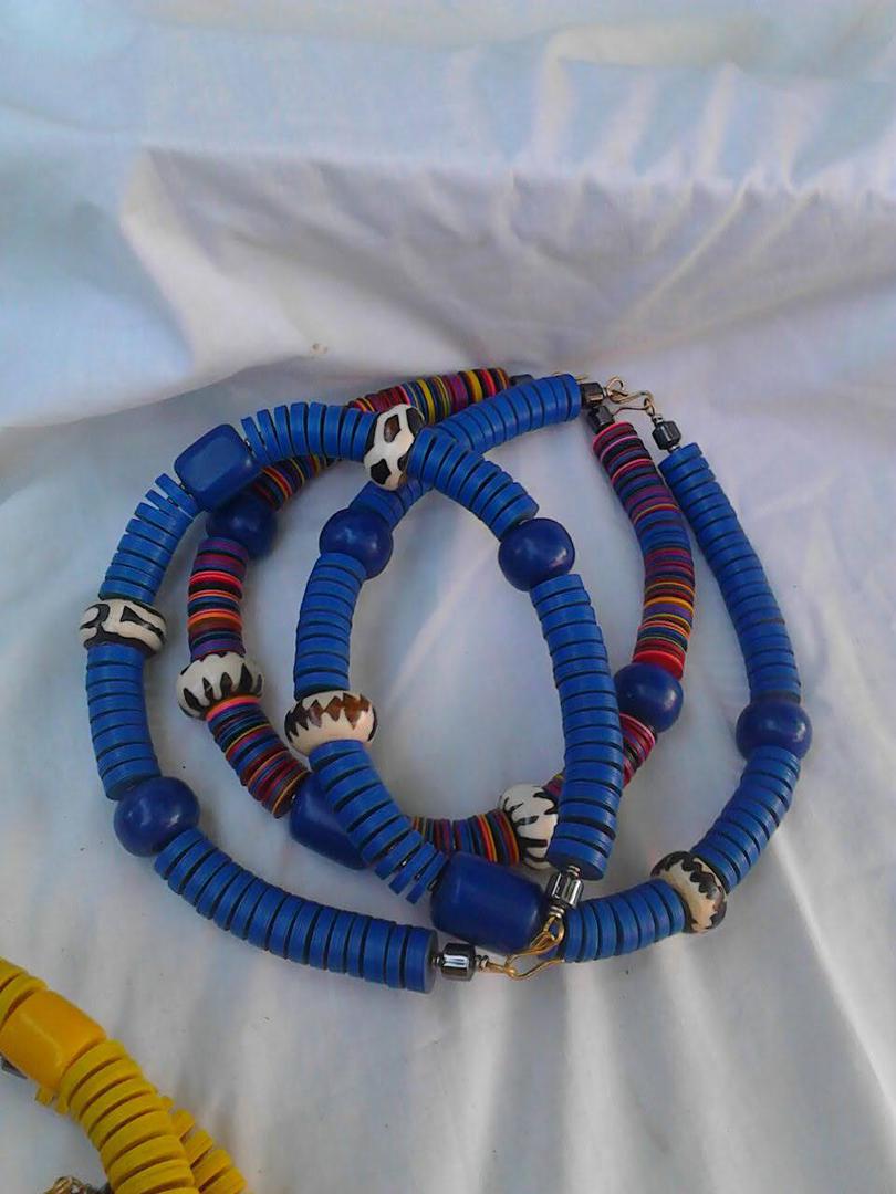 Handmade Blue Beaded Bracelet