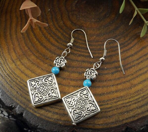 Vintage Silver Boho Earrings