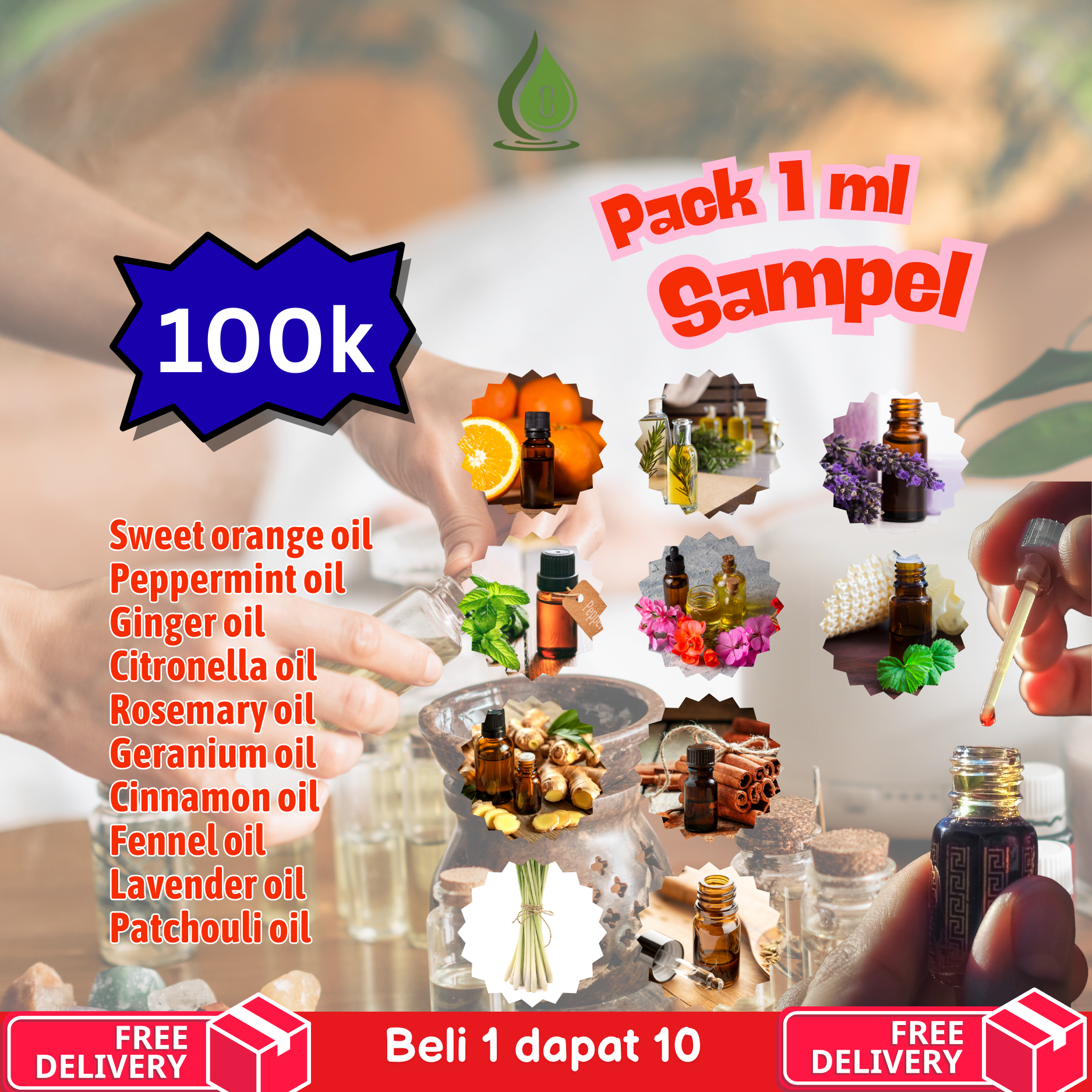 Essential Oils Sample Pack 1ml