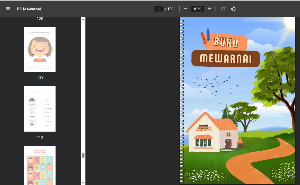 Buku Mewarnai