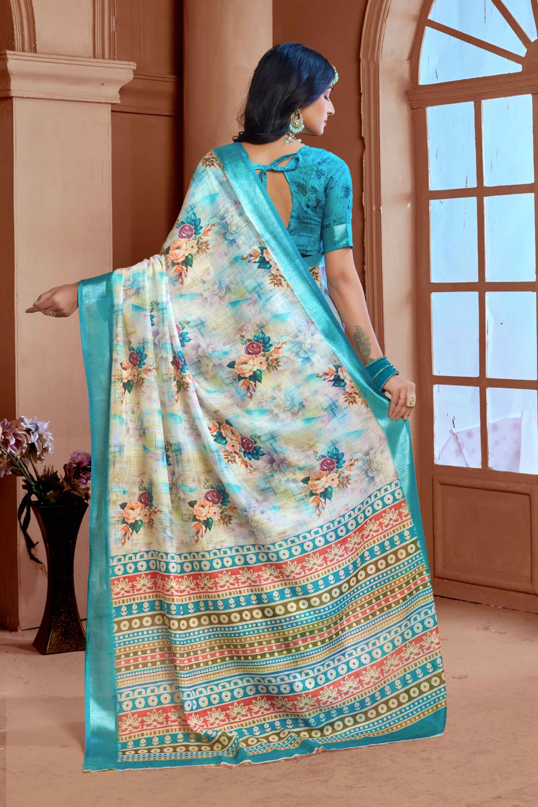Linen Saree