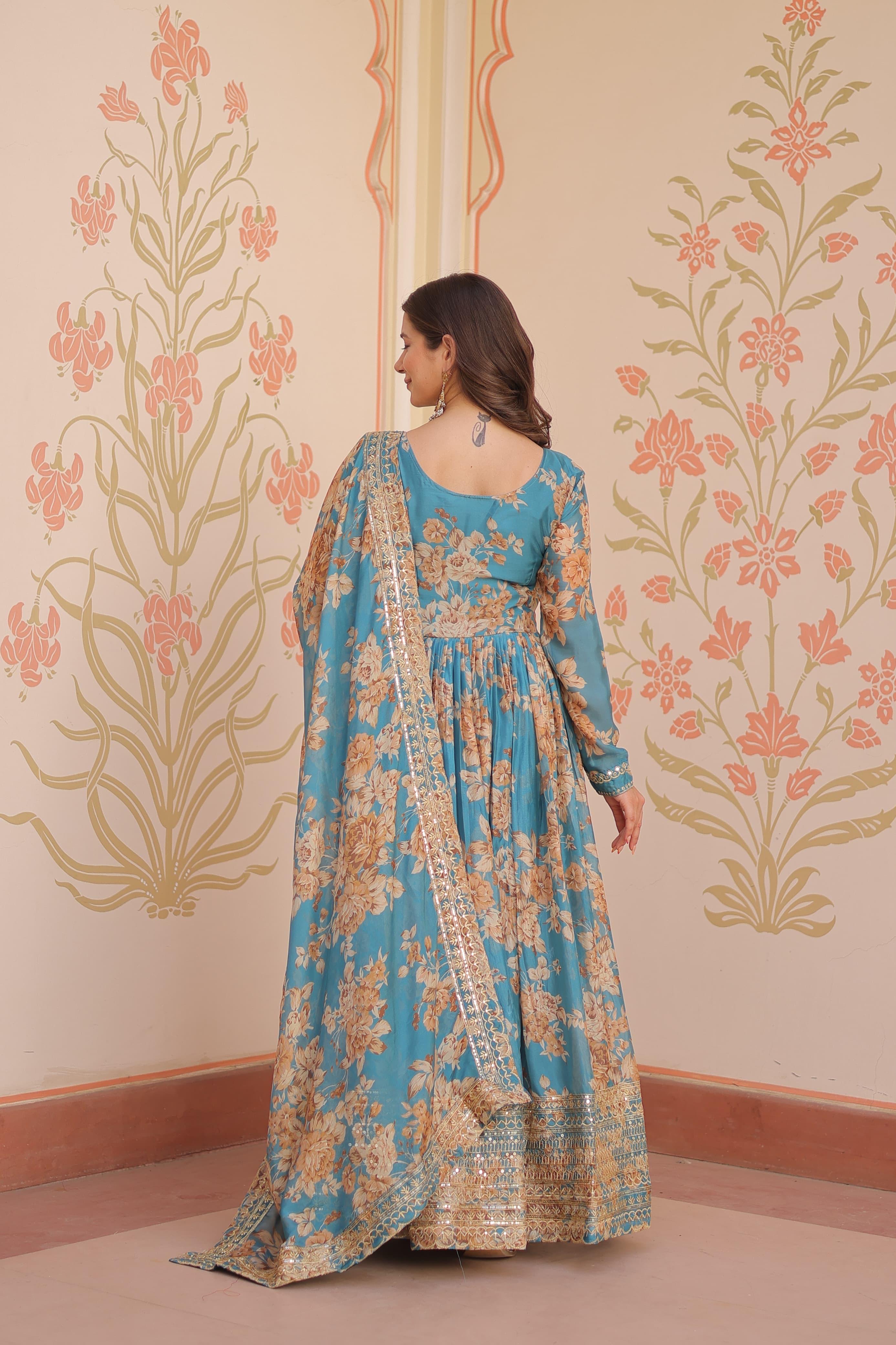 Gown With Dupatta