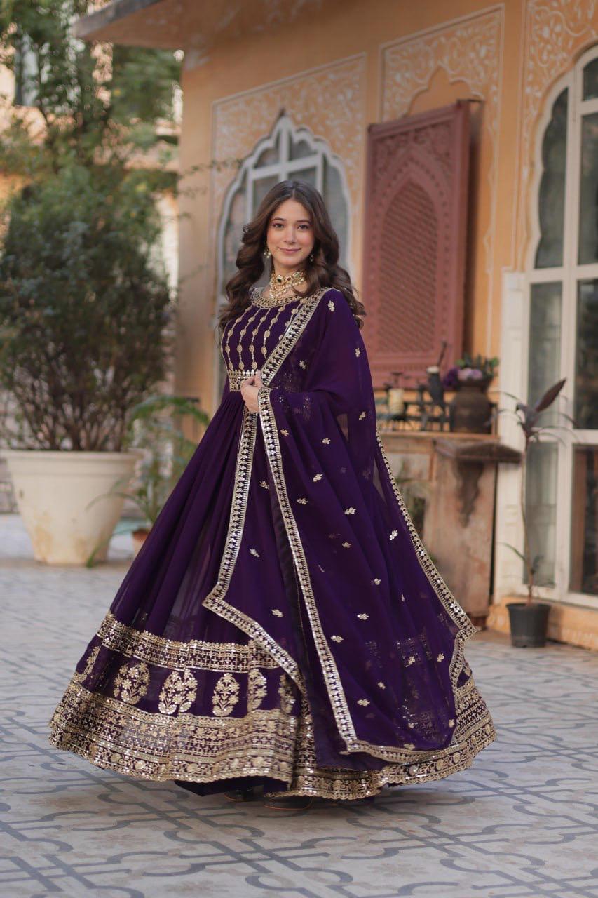 Gown With Dupatta