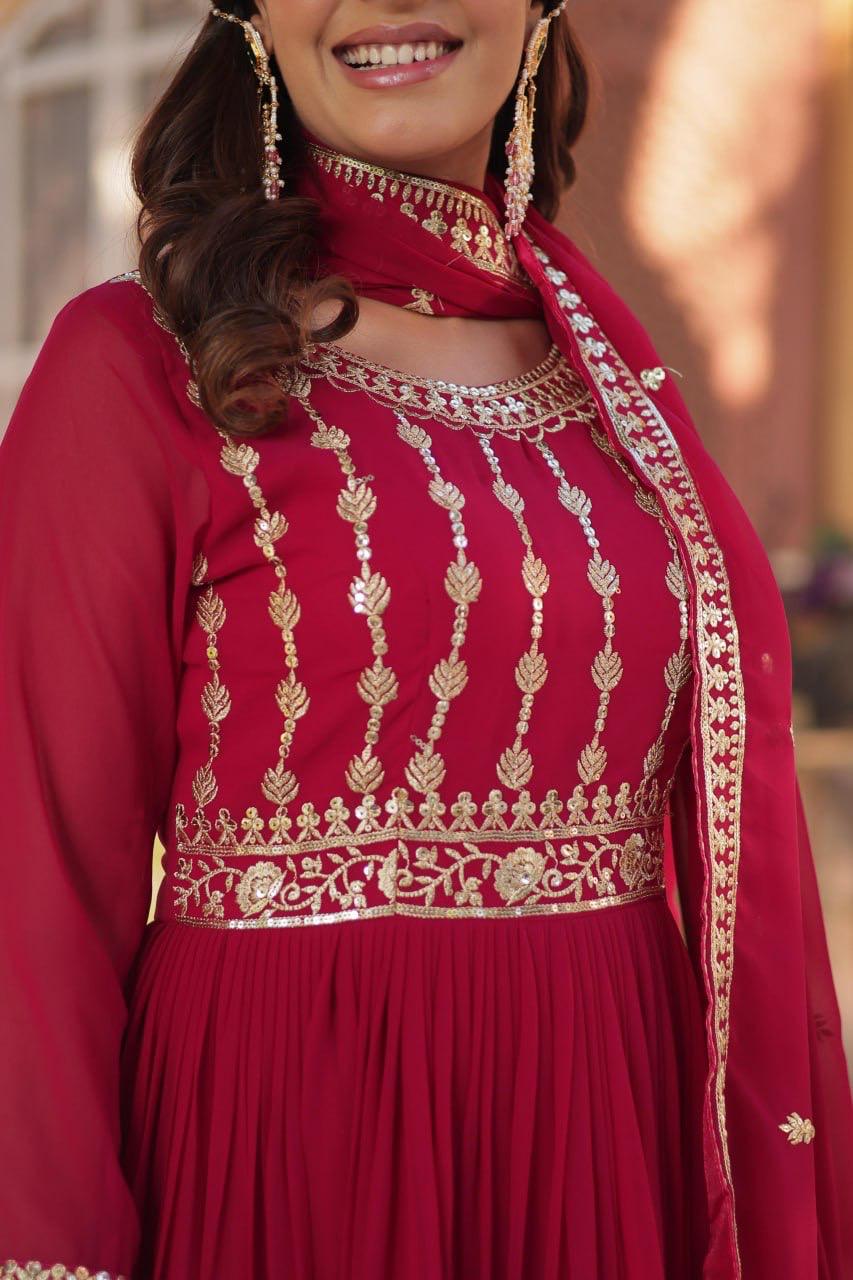 Gown With Dupatta