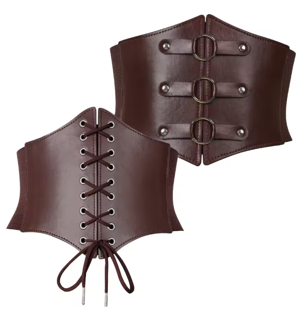Steampunk Faux Leather Waist Belt