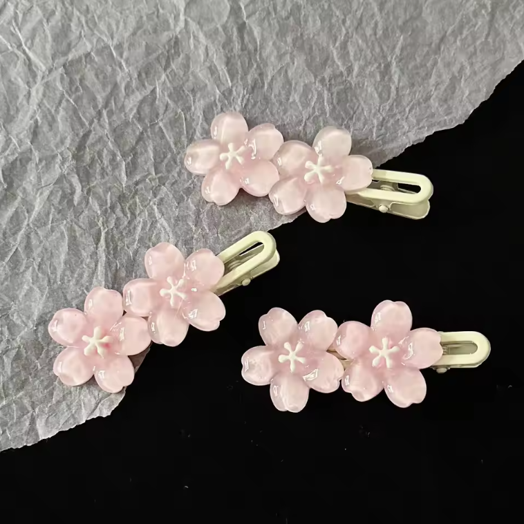 Sakura Flower Hair Clips