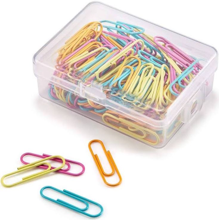 Colored Paper Clips Set 10 pcs
