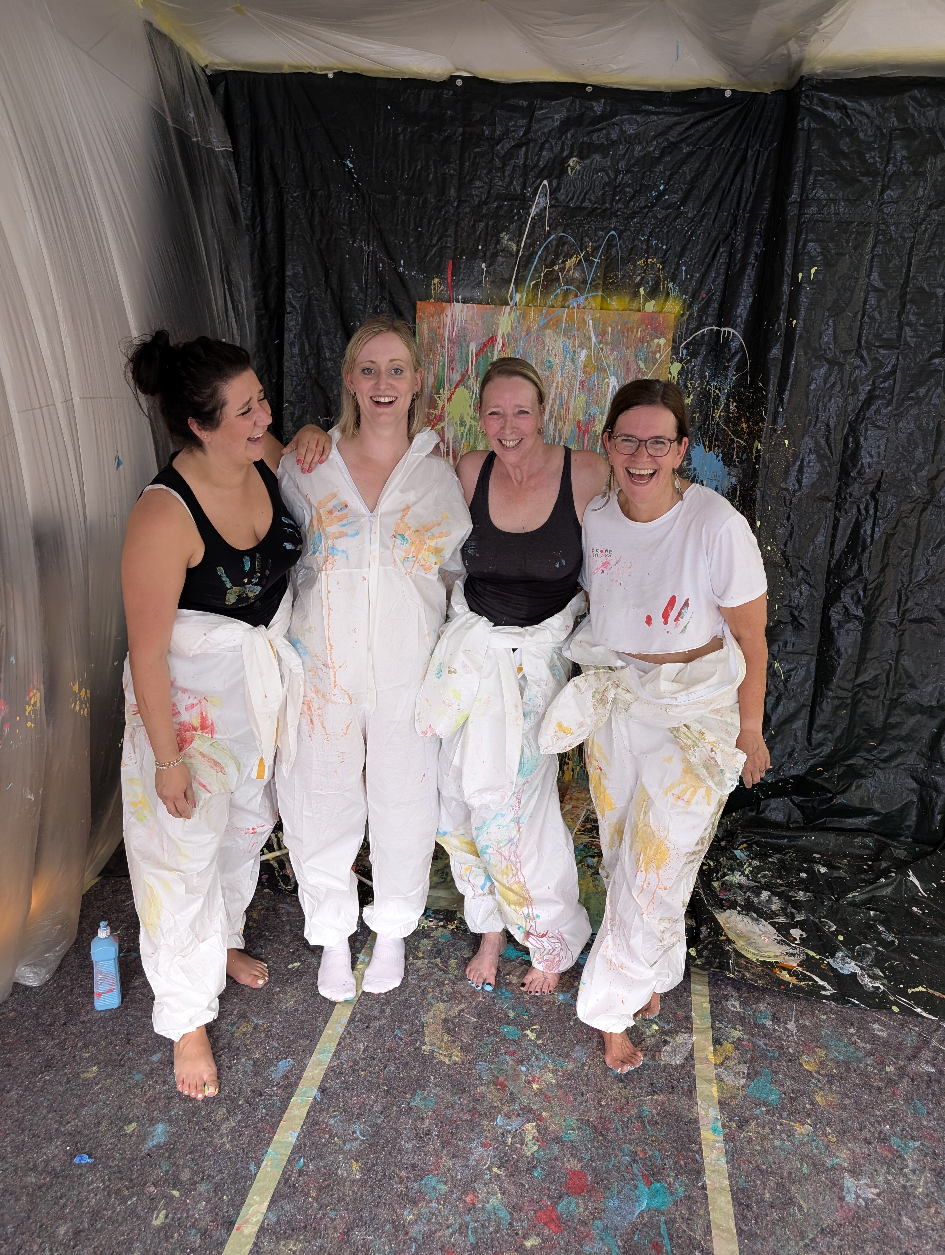 15 Personen - Action Painting