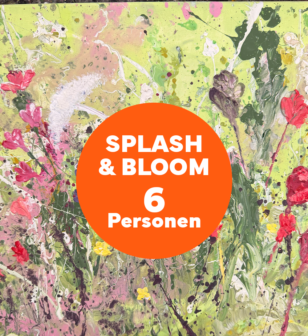 Action Painting Slash & Bloom 6 Personen