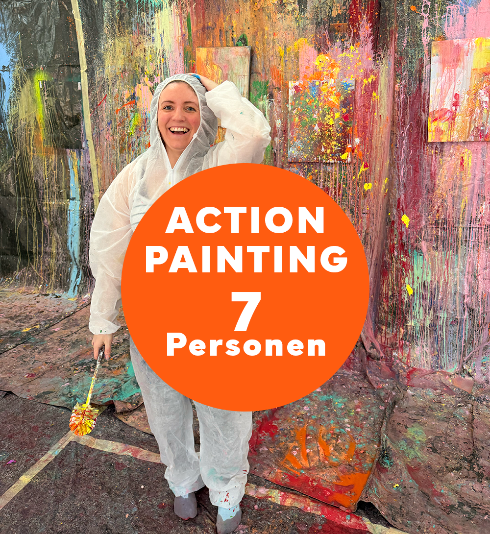 7 Personen - Action Painting