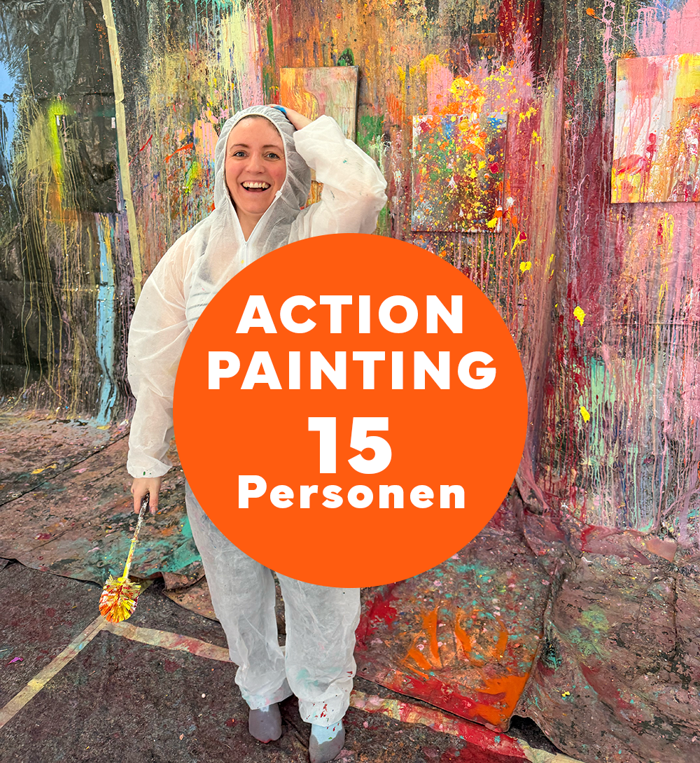 15 Personen - Action Painting