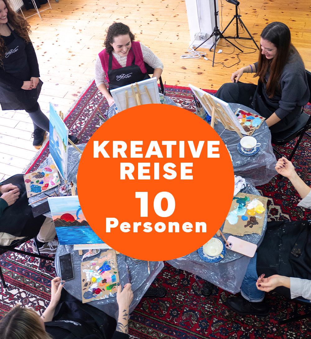 10 Personen Teamevent - kreative Reise