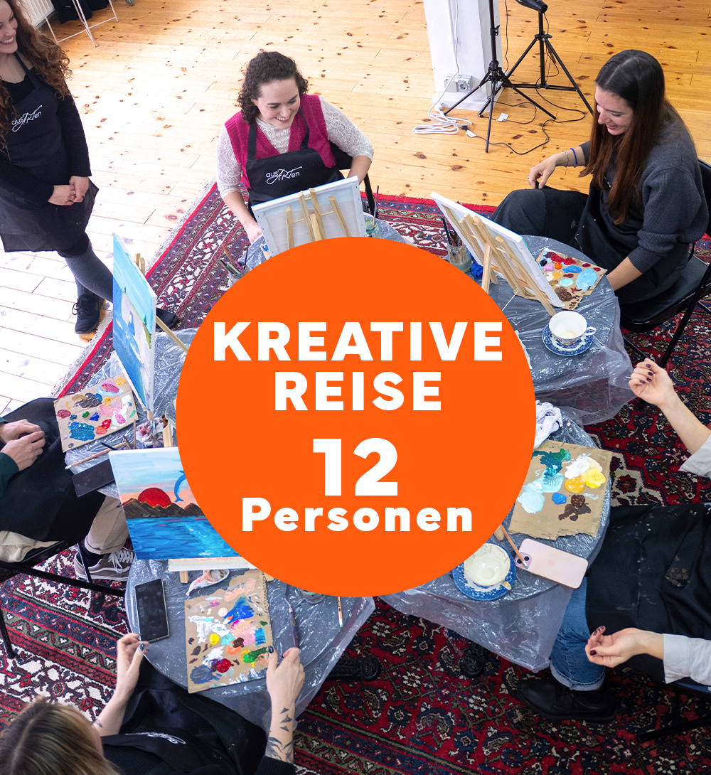 12 Personen Teamevent - kreative Reise