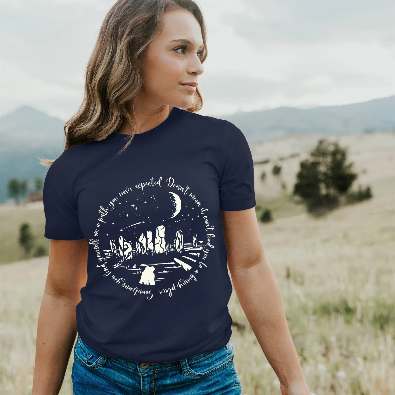 Navy Graphic T-shirt