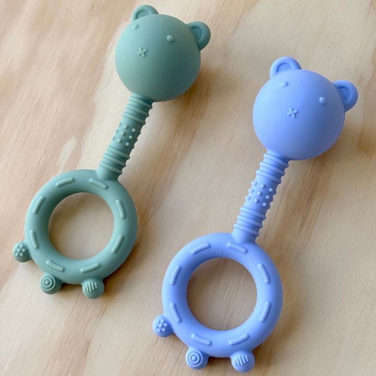 Silicone Baby Rattle Set
