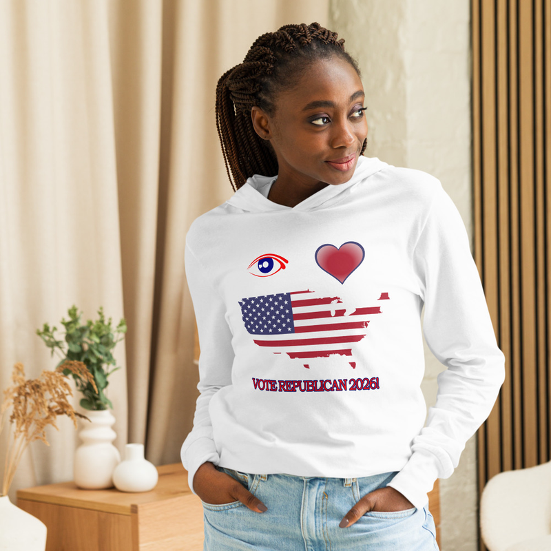 Hooded Long Sleeve I Love America Tee