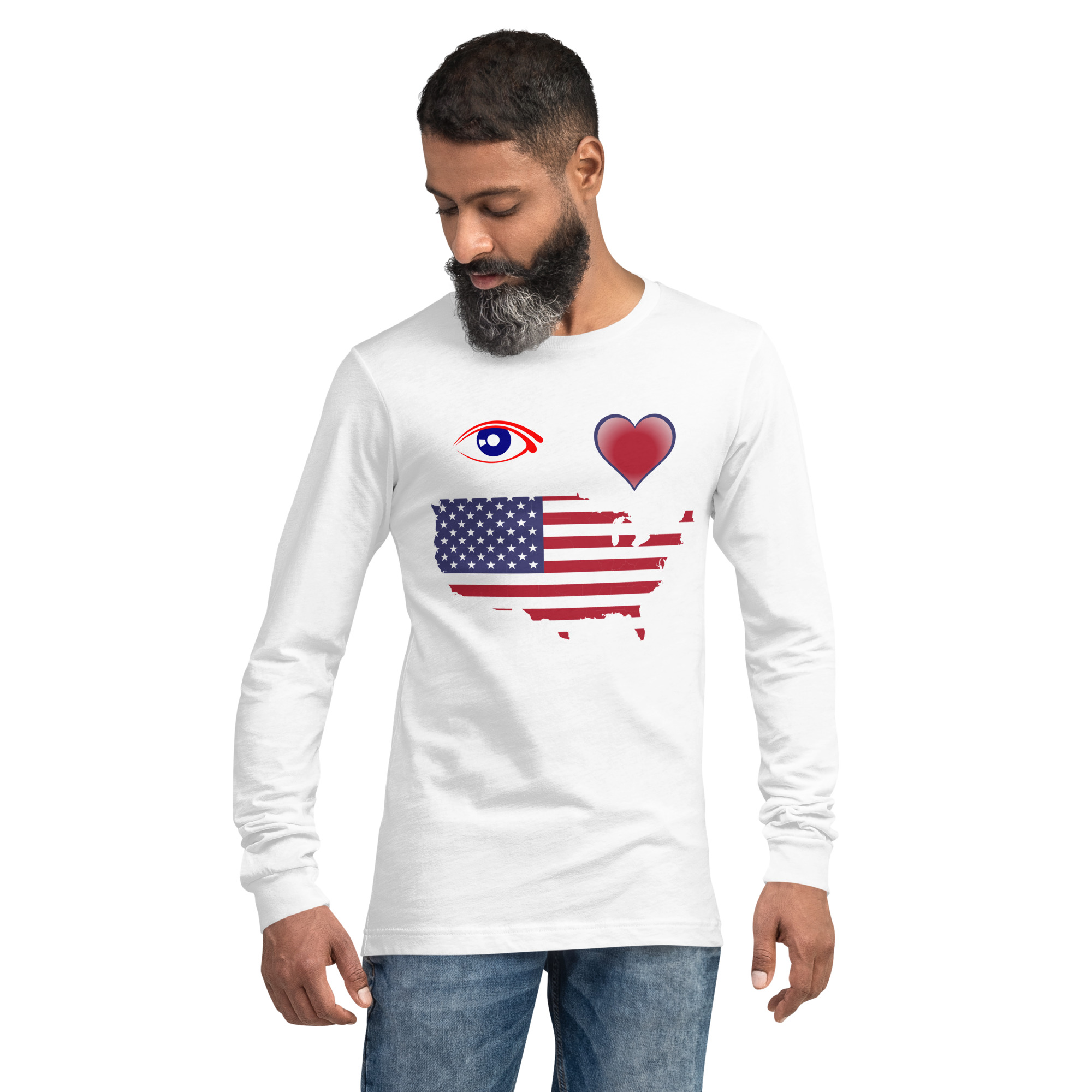 I Love America Long Sleeve Tee