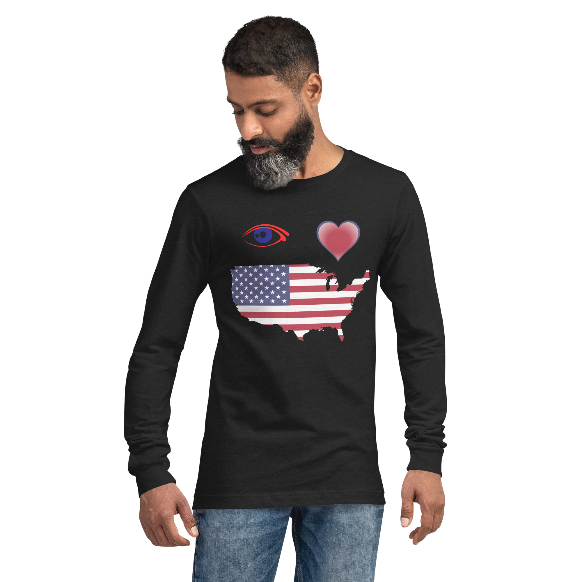 I Love America Long Sleeve Tee