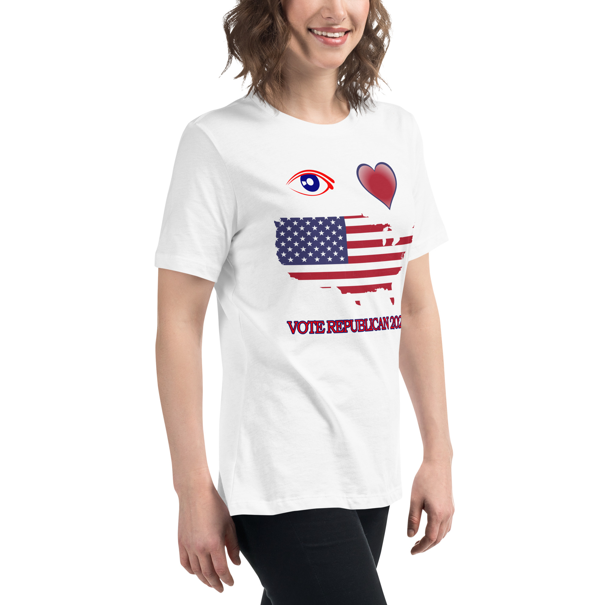 Women's Relaxed I Love America Tee