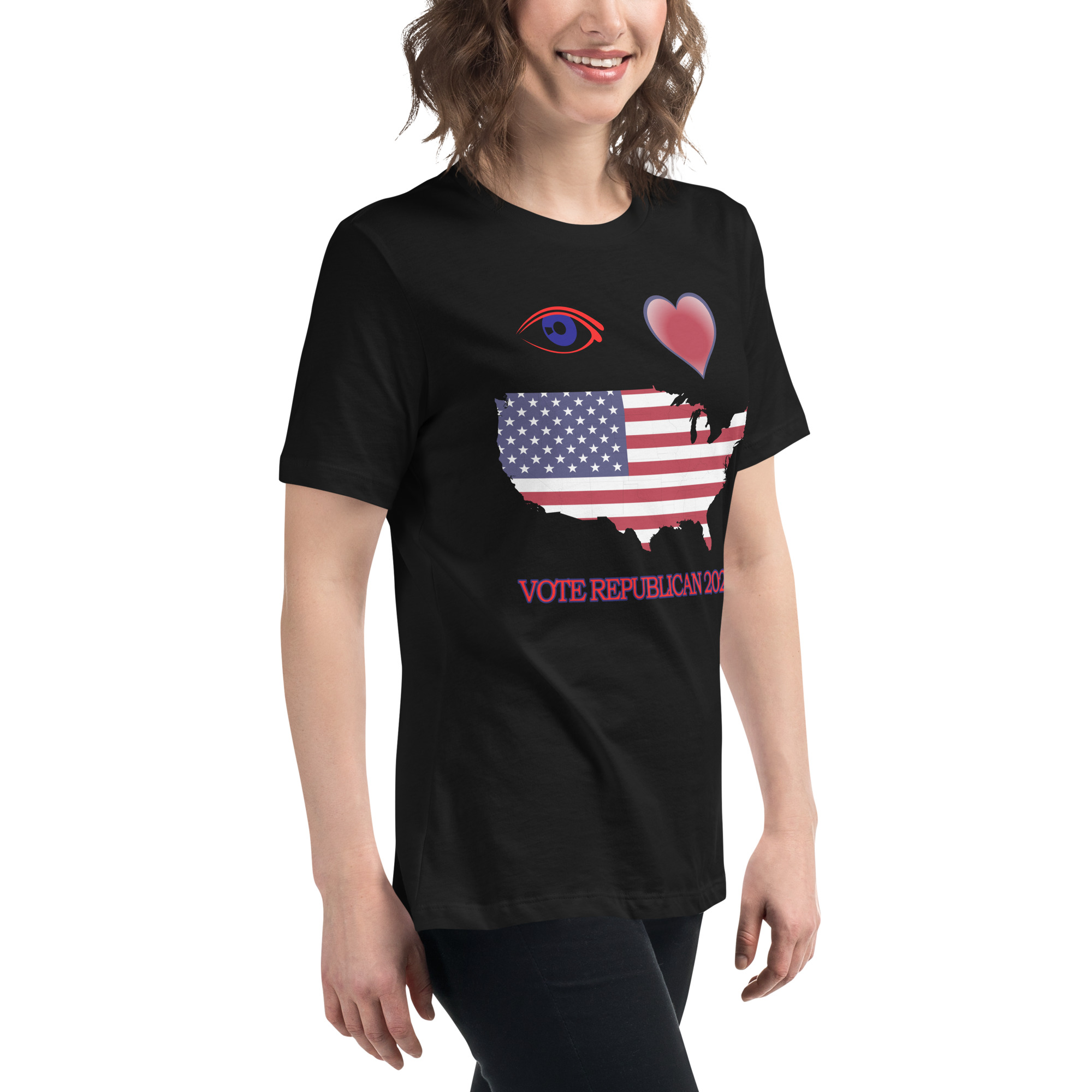 Women's Relaxed I Love America Tee