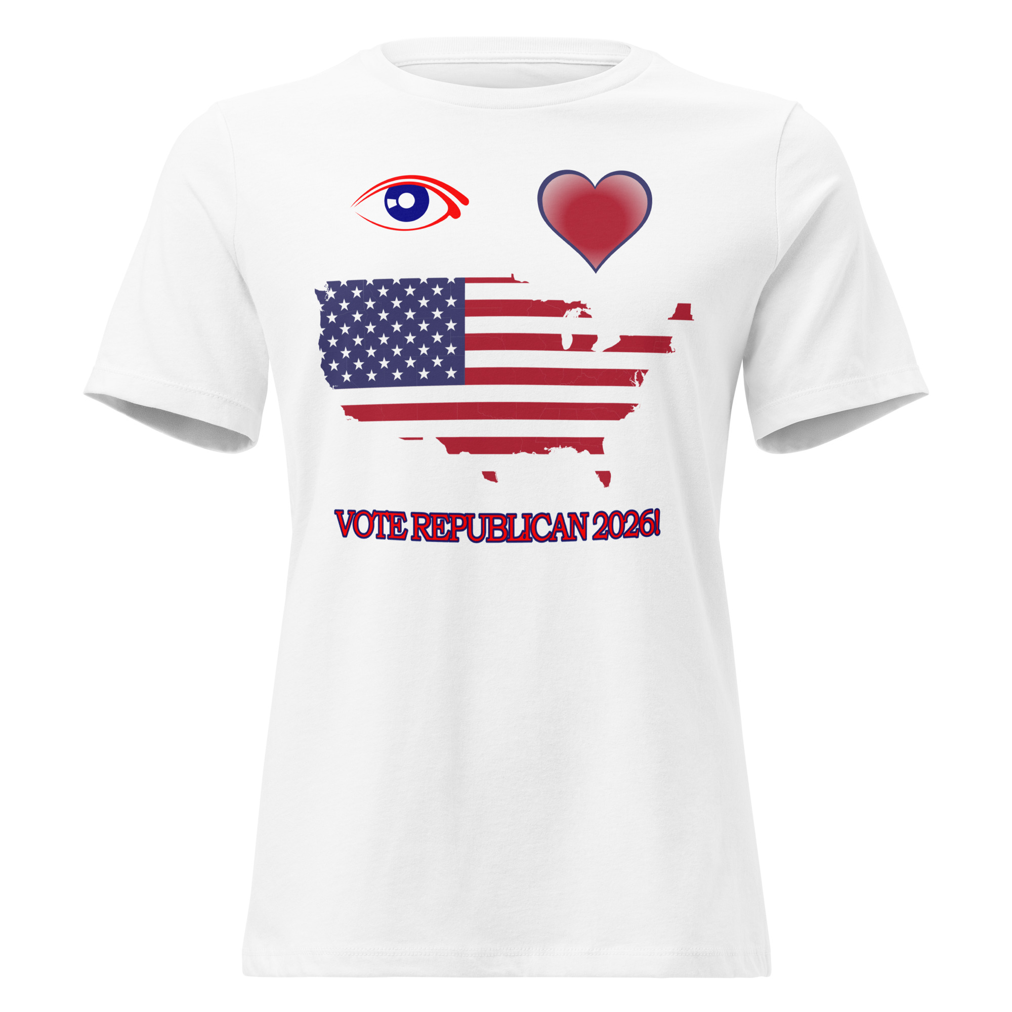 Women's Relaxed I Love America Tee