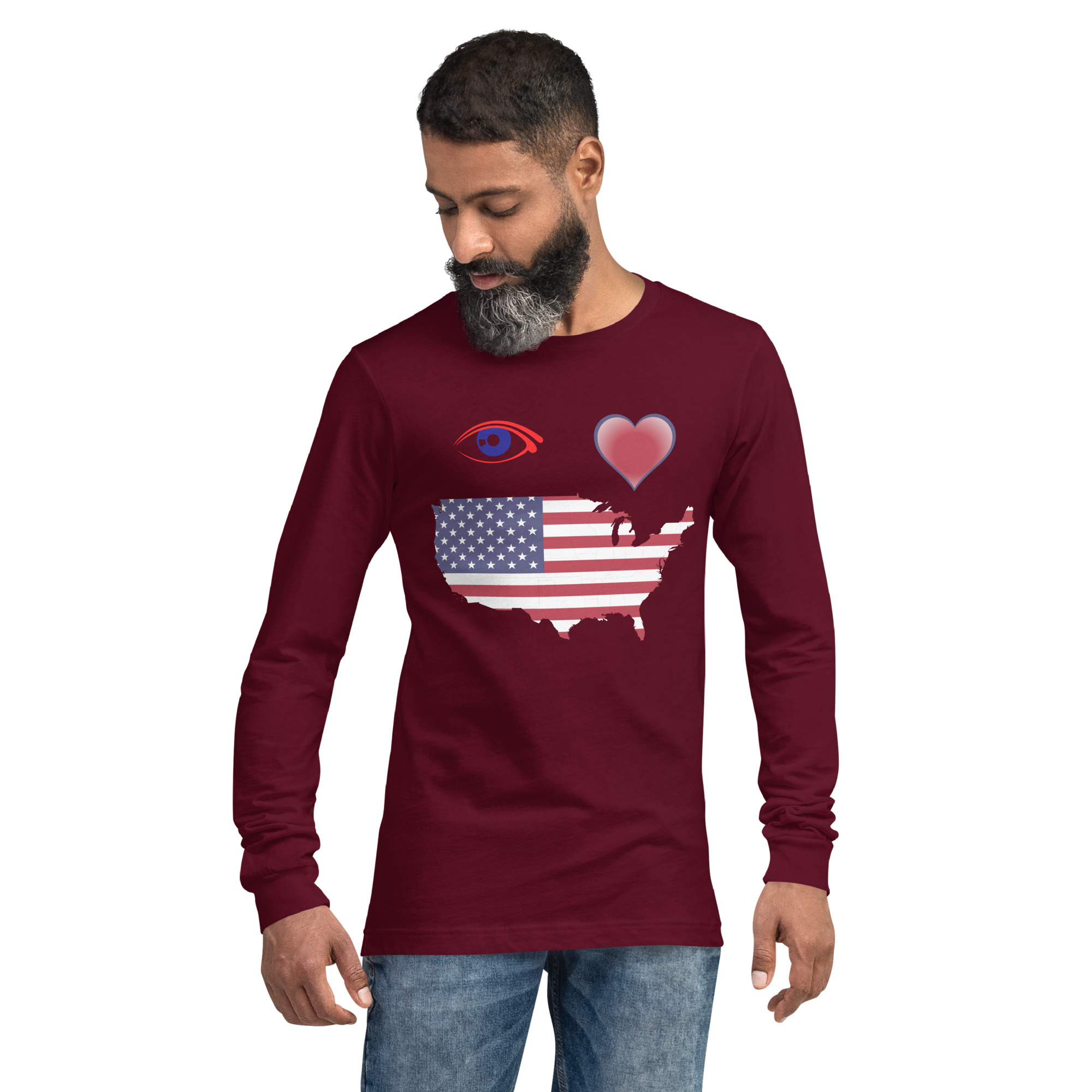 I Love America Long Sleeve Tee