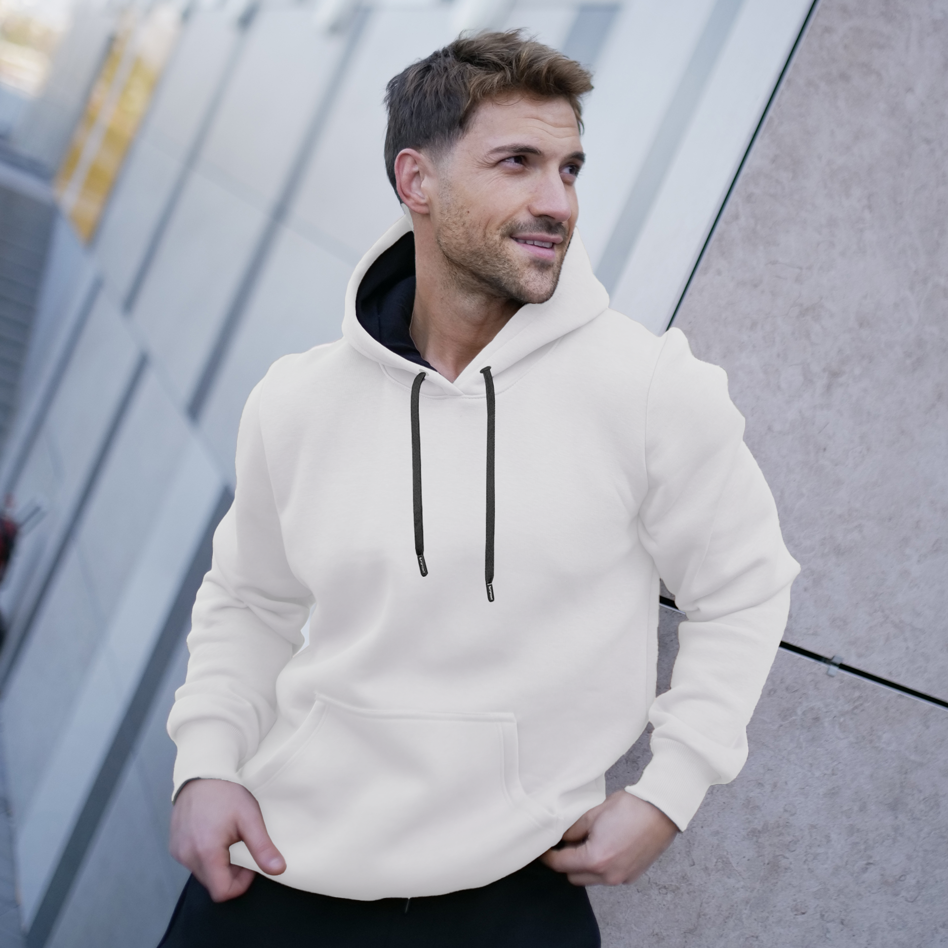 Herren Hoodie –Weißer 