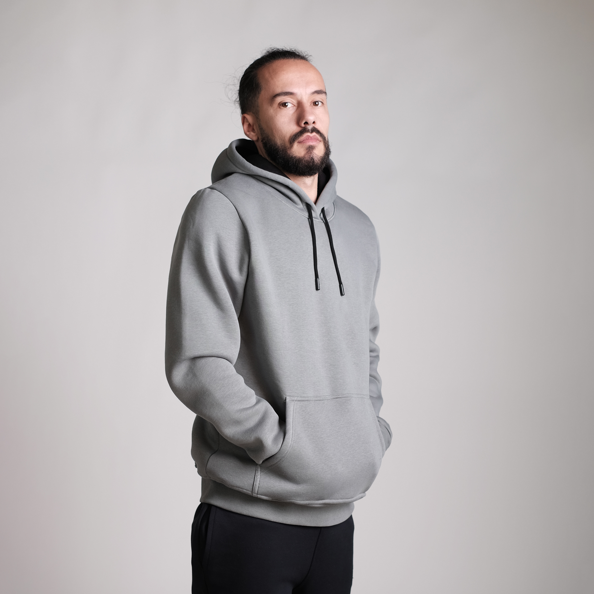 Herren Hoodie – Hellgrau