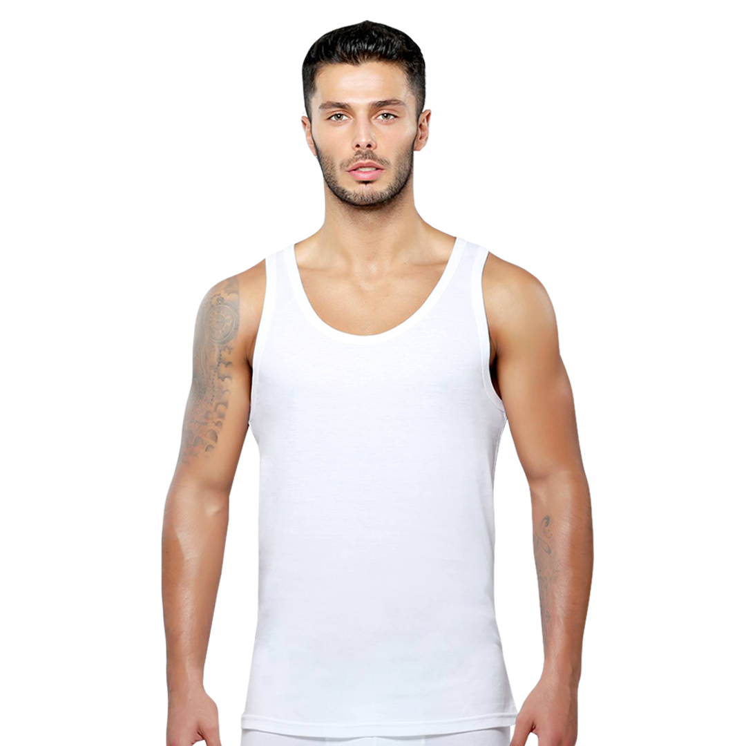 Maillot de corps pour hommes – blanc
