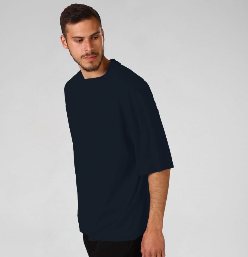Herren Oversize T-Shirt – Dunkelblau