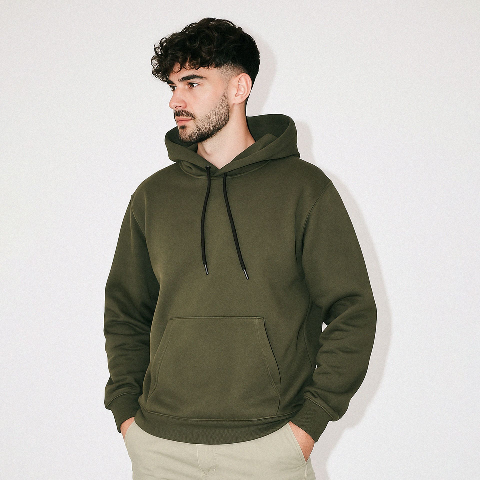 Herren Hoodie – Grün