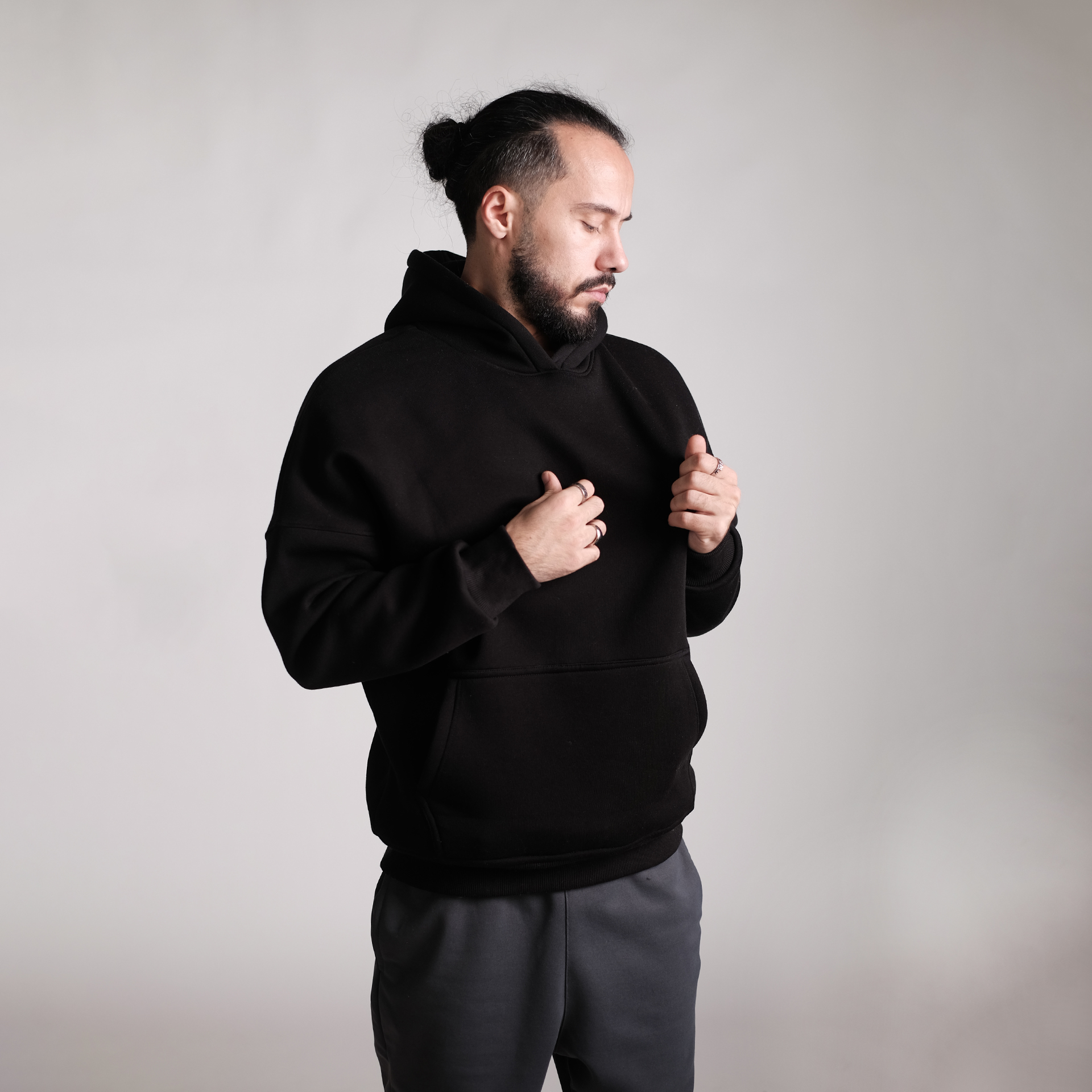 Herren Hoodie – Schwarz