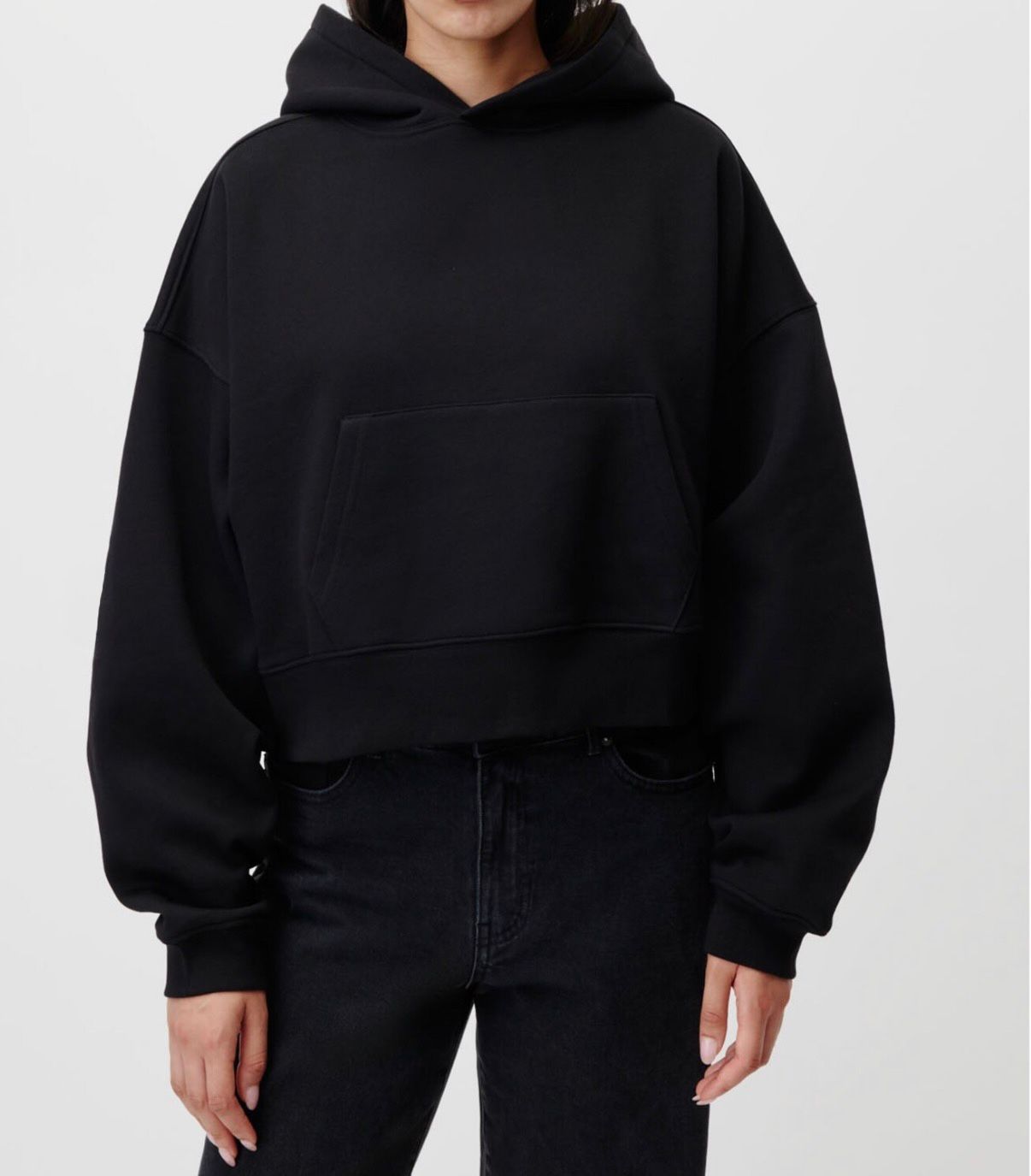 Hoodie Schwarz für Dammen