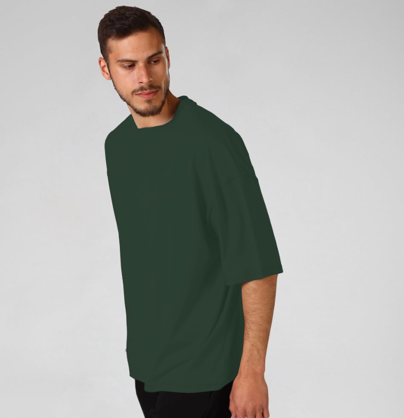 Herren Oversize T-Shirt – Dunkelgrün