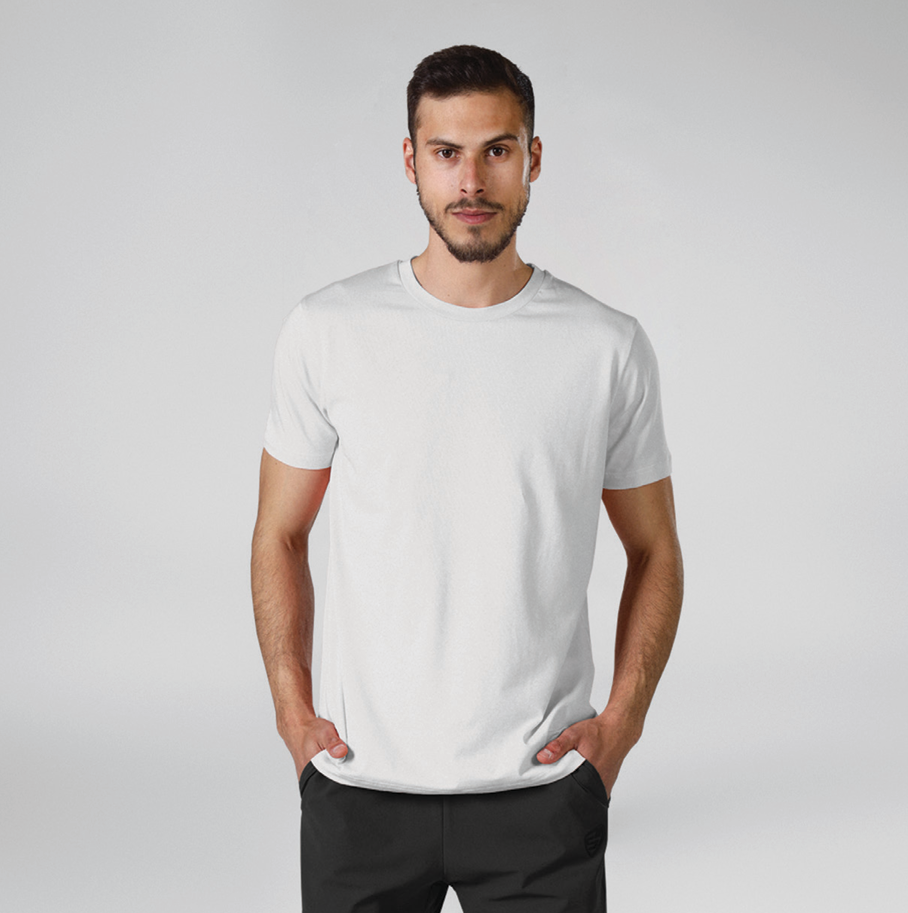 Weiße Herren-T-Shirt