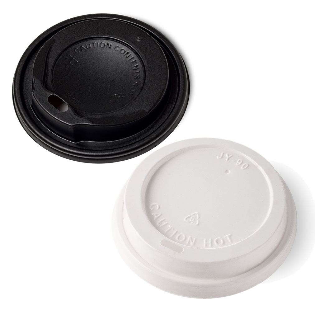 Sip Through PS Domed Black Lids (1000 units)