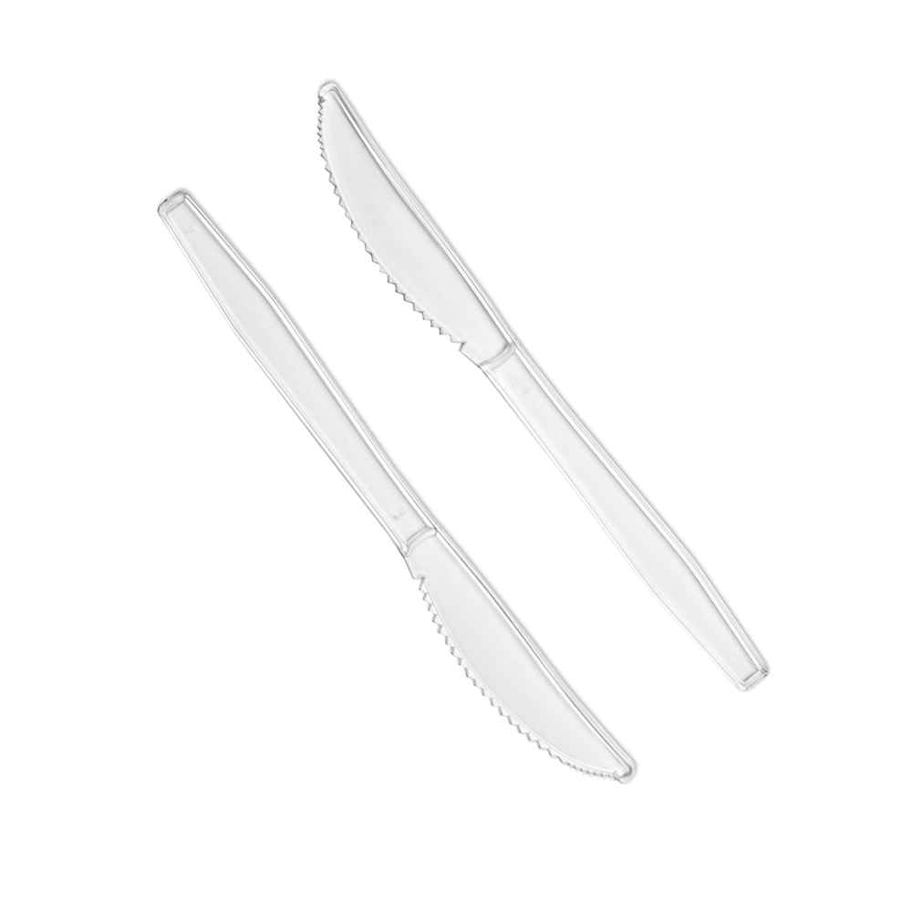 Clear Heavy Duty Reusable PS (165mm/6.5") Knife