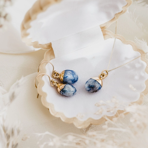 Lapis Lazuli & Gold Charm Jewellery 