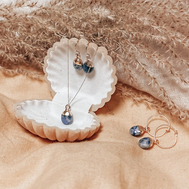 Lapis Lazuli & Gold Charm Jewellery 