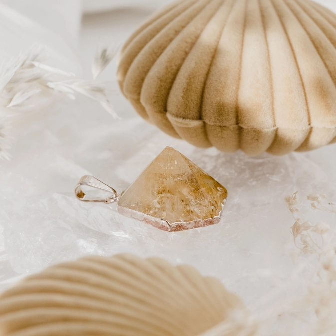 Citrine Point Pendant 