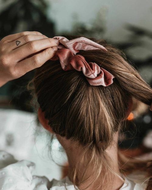 Three Surprise Velvet Scrunchies