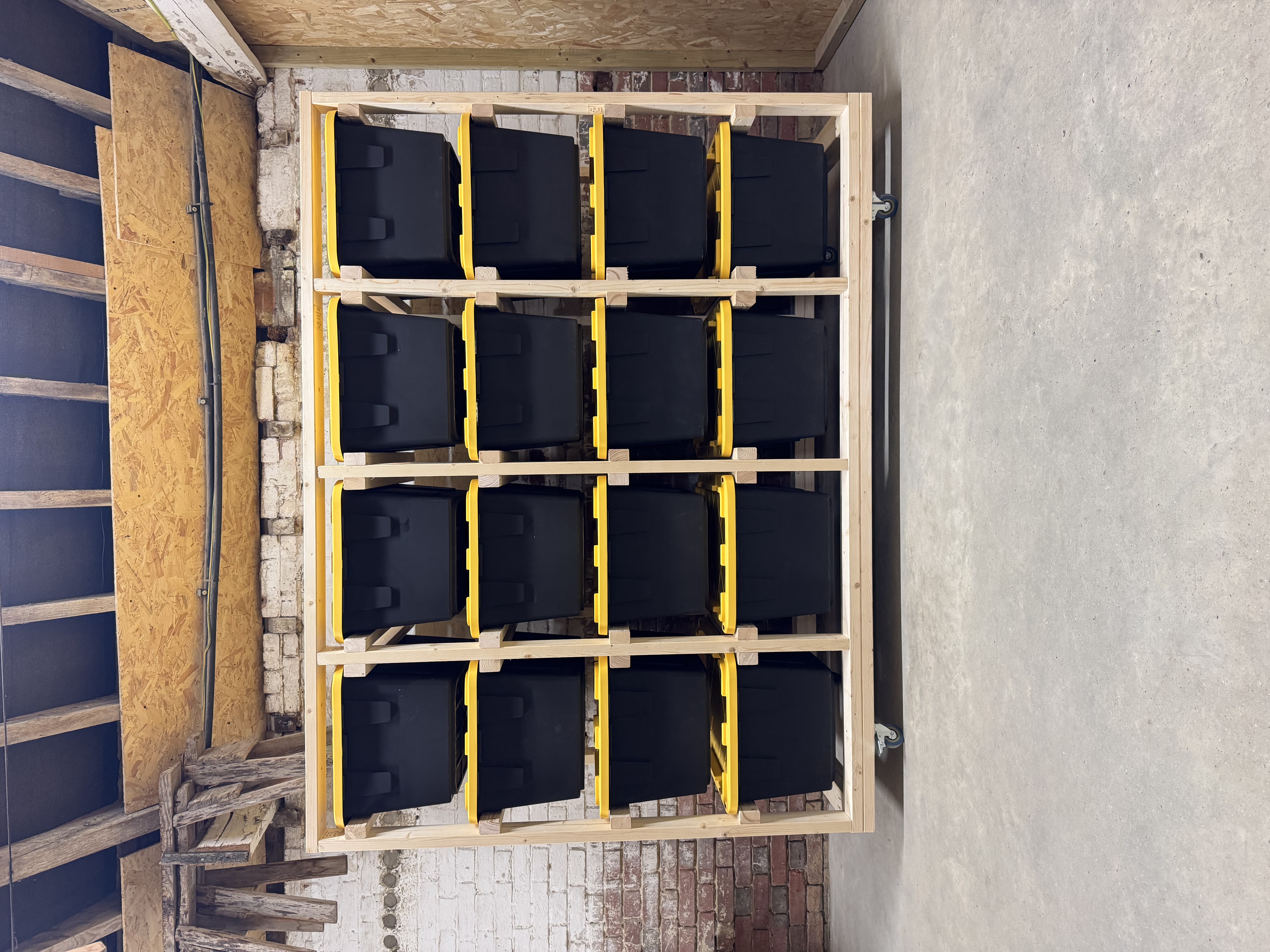 DIY Kit 5 x 4 Wooden Storage Unit with Heavy-Duty Boxes