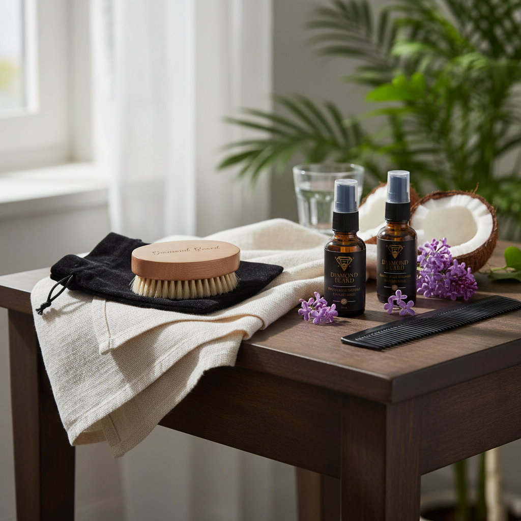 Huile à barbe Lilas Blanc coco