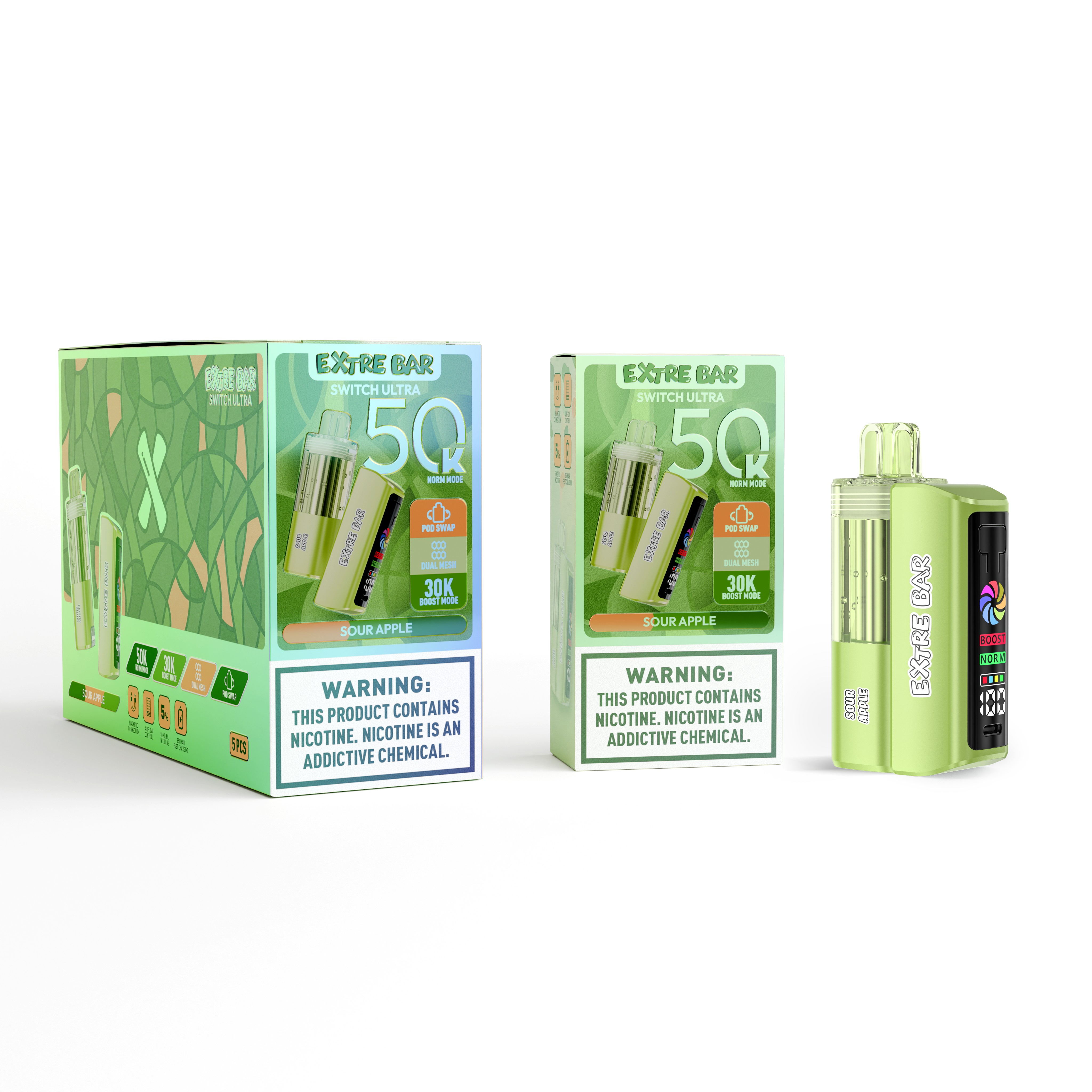 EXTRA BAR 50K Sour Apple Vape