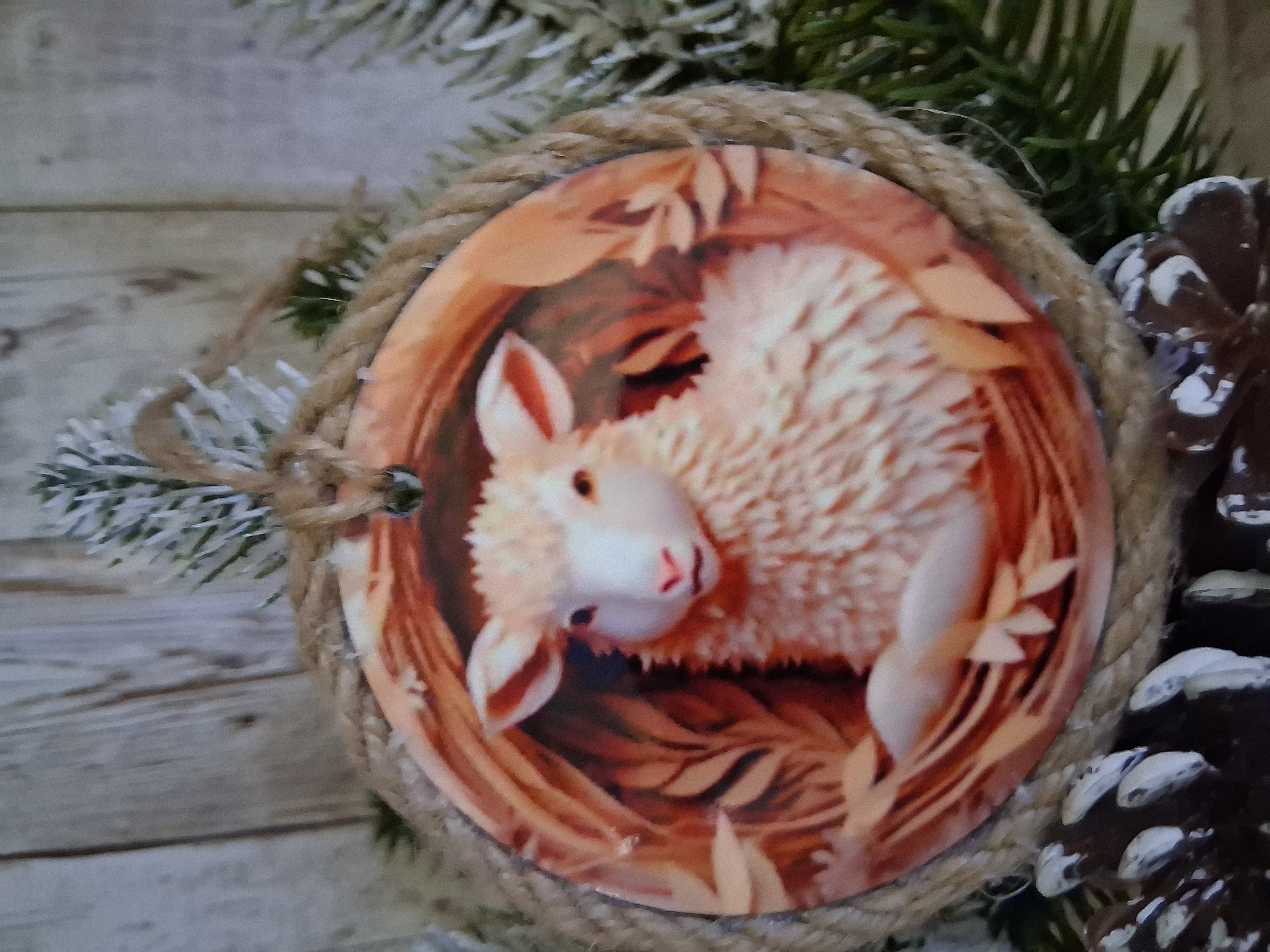 Handmade Nativity Scene Ornament